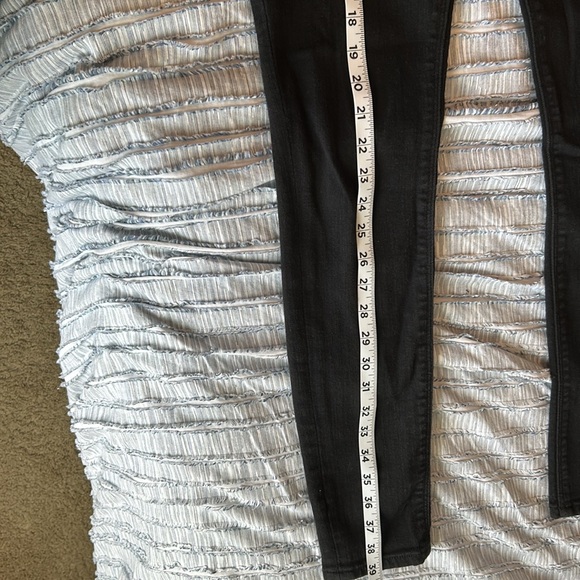 Express Stretch Black Jean Legging Mid Rise Size 4R - Picture 9 of 11